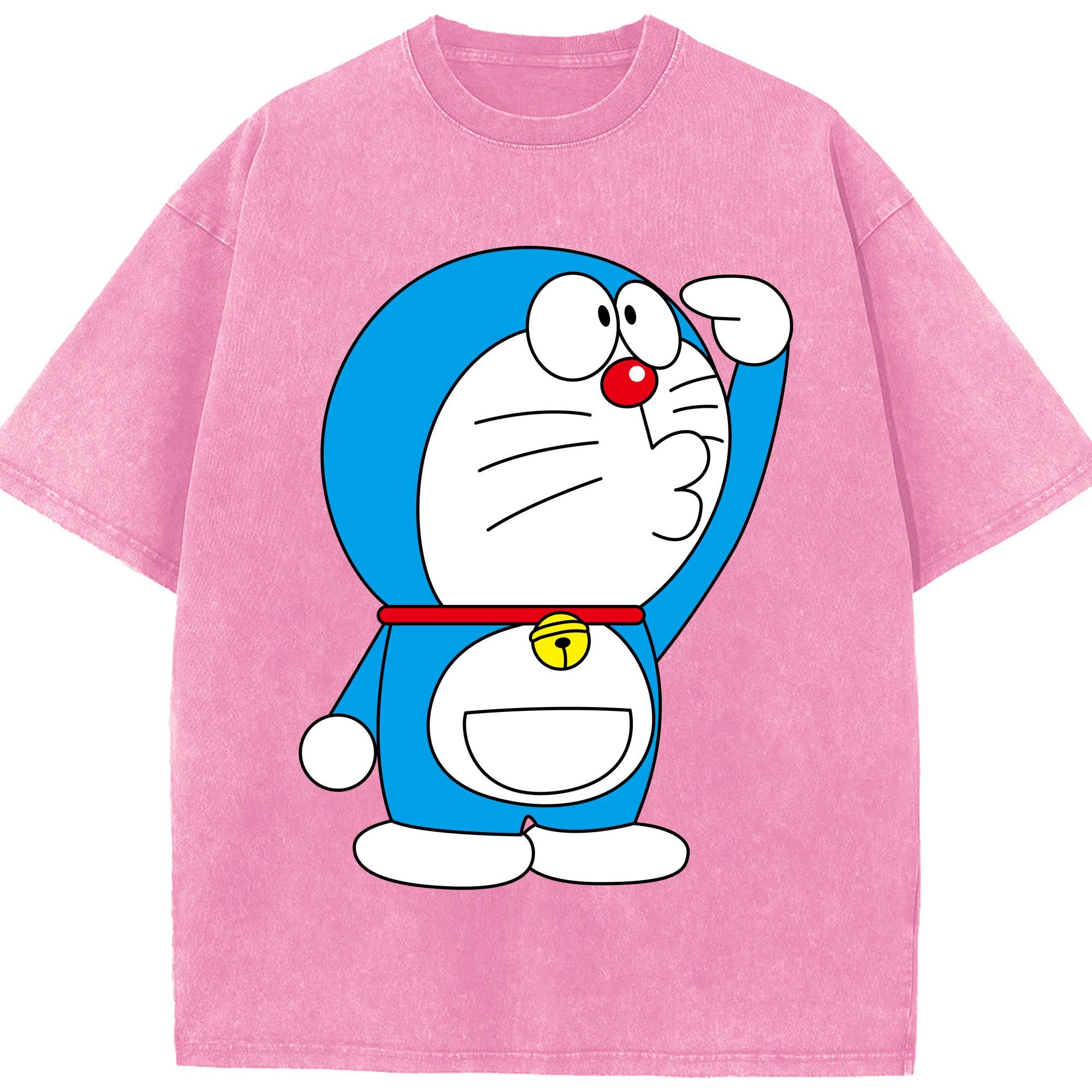 （画像用） ドラえもん Doraemon 綿100% ヴィンテージ風 半袖Tシャツ（フロントプリント）